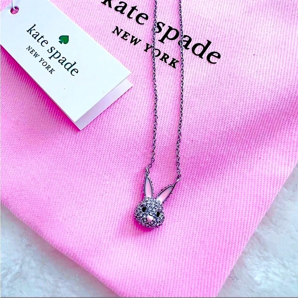 Kate Spade Novelty Magic Rabbit Mini Bunny Pendant Necklace